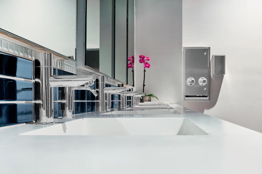 Commercial washroom - which with sink and faucet